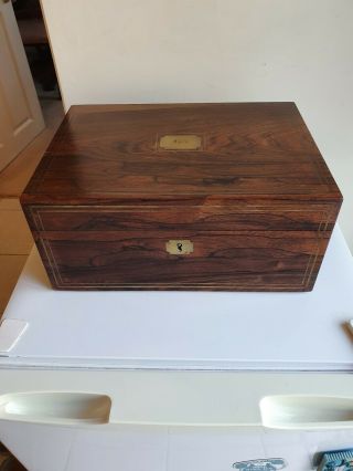 Antique Early 19th Century Jewellery Box By Renowned Maker David Edwards