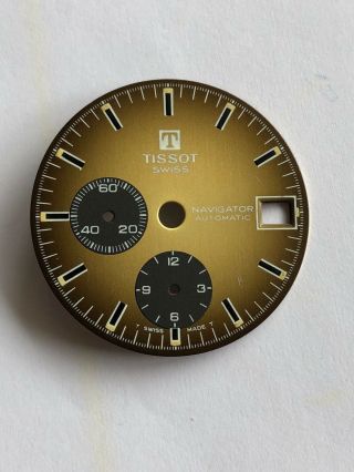 Vintage Tissot Navigator Lemania 1341 Chronograph Dial