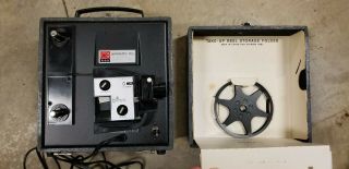 Vintage Kodak Movie Projector Instamatic M60 In Hard Case.  Bulb And Reels Work