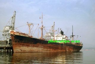 1 Slide Of Taiwan - Flag Outerocean Nav Cargo Ship Lisboa (ex - City Of Lucknow)
