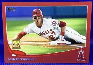 2013 Topps Mike Trout 27 " Target Red Border Parallel " Rookie Cup Sp