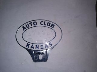 Auto Club Kansas Aaa License Plate Topper.