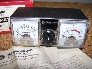 Vintage Swan Electronics Swr - Power Meter Model Swr - 1 Box Instructions