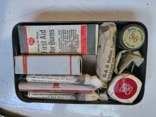 Vintage Boy Scouts of America First Aid Kit,  Bauer & Black 1930s canvas case 2