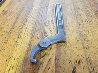 Vintage Tools J.  H.  Williams Adjustable Spanner Wrench 8 " • Machinist Tools ☆usa