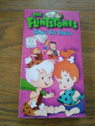 Vintage Vhs The Flintstones Rocky Bye Babies Vhs 1996 Cartoon Network Nos