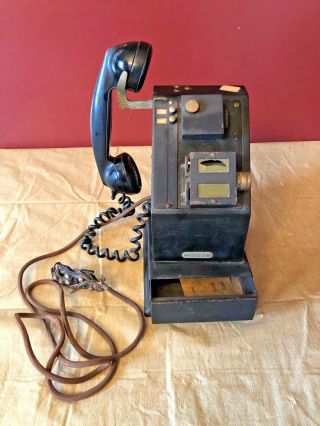 Antique Ww2 Ncr National Cash Register Credit Stamping Machine Bakelite Phone