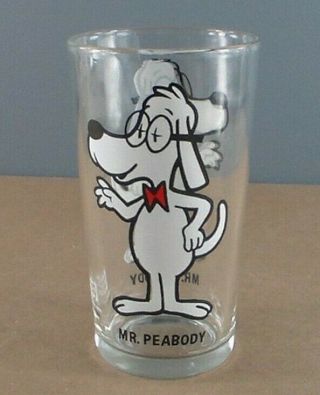 Vintage Pepsi Collector Series Mr.  Peabody Drinking Glass P.  A.  T.  Ward