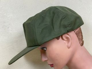 Vtg Vietnam Era Us Army Military Green Field Cap Hat Ace Mfg Co Inc Size 7 3/4 "