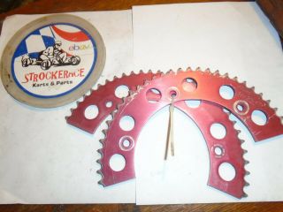 Vintage Racing Go Kart Horstman 2 Pc Sprocket 35 Chain 60 Tooth Cart Part (a)