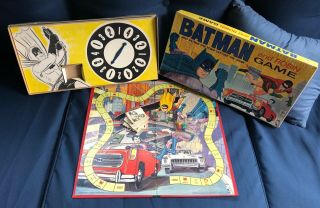 Vintage 1965 Batman Robin Board Game Help Capture Joker Complete W/instructions