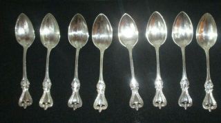 Set Of 8 Towle Old Colonial Sterling Silver Teaspoons
