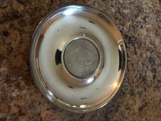 Asprey Sterling Silver Coin Dish - Winston Churchill And Queen Elizabeth