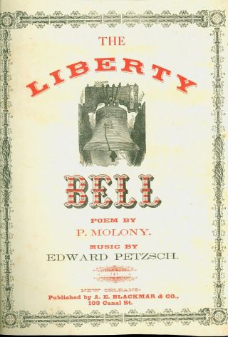 The Liberty Bell Piano Sheet Music (vintage 1885)