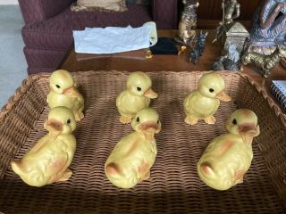 Vintage 3 Pair (6 Qty) Lefton Easter Duck Figurines