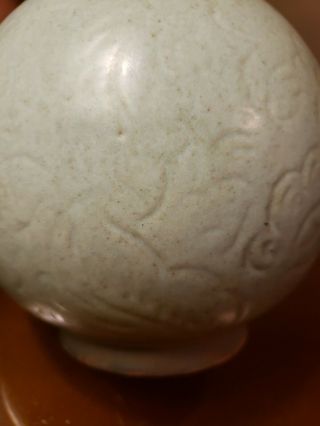 Chinese antique 19th century celadon jade pot spring bottle 2