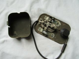 Vintage MILITARY Weatherproof Telegraph Key Ham Radio Morse Code J - 38? 3