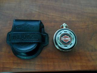 Harley Davidson Franklin Heritage Softail Pocket Watch With Case