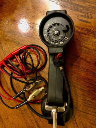 Vintage Western Electric Bell System Linesman Rotary Phone Line Tester