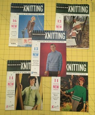 Machine Knitting Knitmaster Vintage Modern Knitting Pattern Booklets Magazines