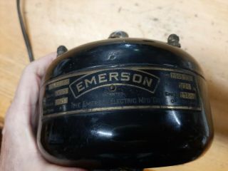 Antique Electric Motor Emerson 1/20 H P.  Pancake Motor No.  825155 Orig Paint