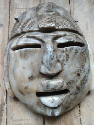 Stone African Mayan Face Mask Decor
