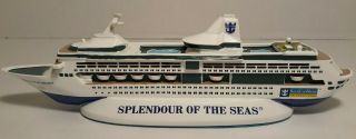 Royal Caribbean Splendour Of The Seas Model Cruise Ship Resin Display