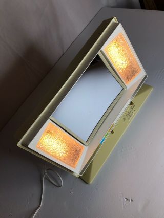 Vintage 1970s Northern The Perfect Touch Electric Makeup Mirror 4 Light Settings