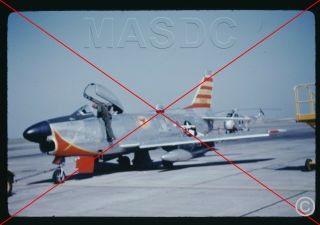 947 - 35mm Duplicate Aircraft Slide - F - 86d Sabre Dog 53 - 0883 325fis Hamilton 55