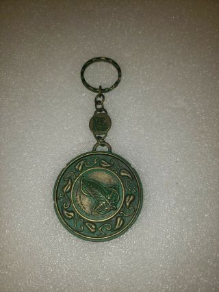 Lord Of The Rings Lotr Metal Medallion Keychain Fellowship Of The Ring Vintage
