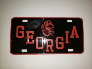 Vintage By Visual Design Uga University Of Georgia Bulldogs License Plate Sec