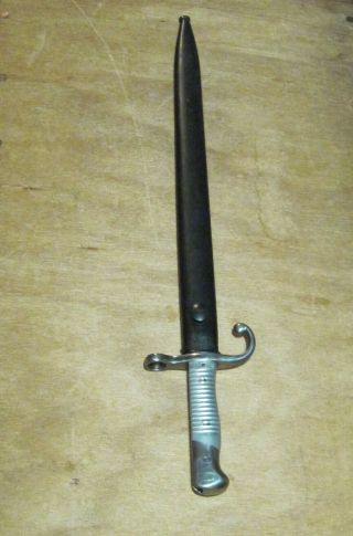 Model 1891 Antique Wwi Rifle Bayonet Mauser Weyersberg Kirschbaum Co.  & Scabbard