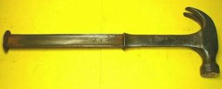Vintage Estwing 16 Oz Claw Hammer For Rebuilding Dated 7 - 1 - 38 Rockford Ill Usa