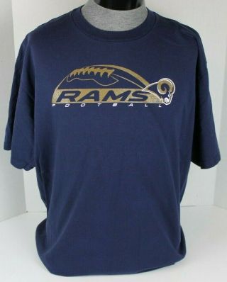 Vintage St.  Louis La Los Angeles Rams Nfl Football Team Apparel Mens T - Shirt Xl
