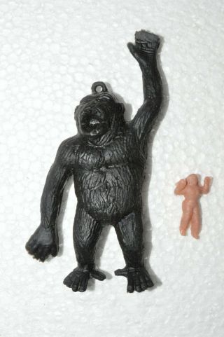 Vintage Ultra Rare Toy Mexican Figure Rubber King Kong 70 