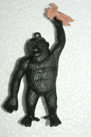 VINTAGE ULTRA RARE TOY MEXICAN FIGURE RUBBER KING KONG 70 ' S 2