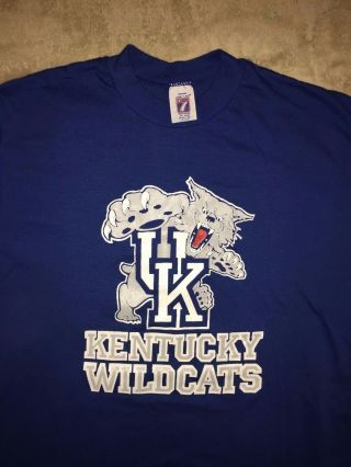 Vintage 90s Kentucky Wildcats Logo 7 Shirt Size Large