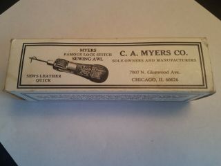 Vintage Myers Awl Patent Number 2060349