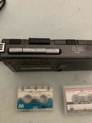 Vintage GE General Electric VVA Micro - cassette Recorder model 3 - 5326A - 2