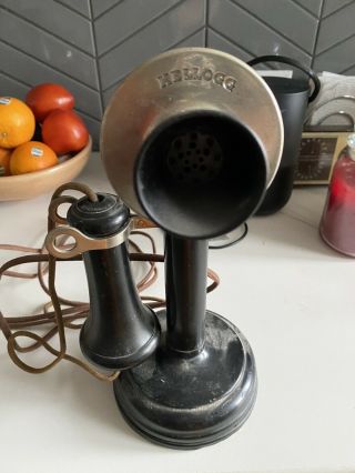 Antique Kellogg Candlestick Phone Patent March 1907 - April 1908