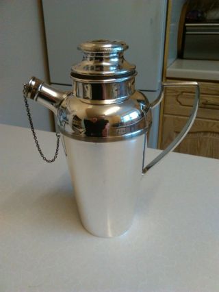 James Dixon & Sons Art Deco Silver Plated Cocktail Shaker (2941)