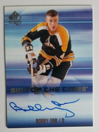 2015 - 16 Upper Deck Sp Authentic Sign Of The Times Sott - Bo Bobby Orr Auto