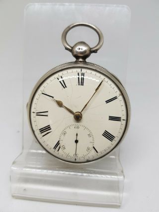 Antique Solid Silver Gents Fusee J.  Samuel Pocket Watch 1831 Ref1204
