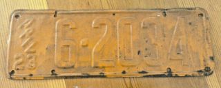 1923 Vintage Arizona License Plate 6 - 2034 Estate Shed Find