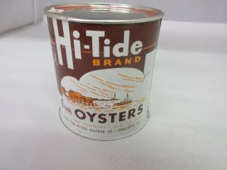 Vintage Advertising Hi - Tide Oyster Tin Collectible Graphics 601 - T
