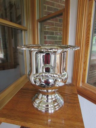 Ornate Antique Oneida Silver Plate Large Trophy Champagne/wine Ice Bucket