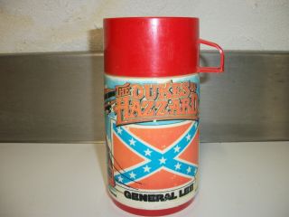 Vintage The Dukes Of Hazzard General Lee Aladdin Plastic 1980 Thermos