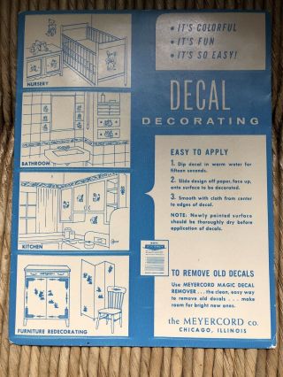 Vintage Meyercord Decals - X420 2