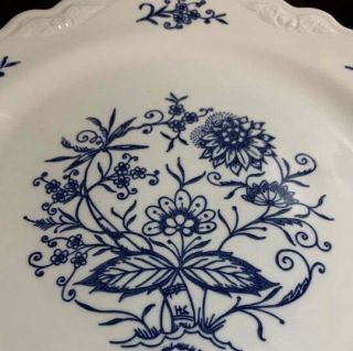 Vintage HOMER LAUGHLIN Imperial Blue Dresden Dinnerware Dinner Plates - Set of 2 2