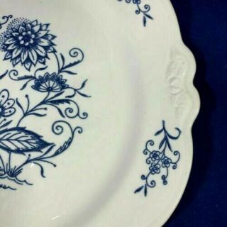 Vintage HOMER LAUGHLIN Imperial Blue Dresden Dinnerware Dinner Plates - Set of 2 3